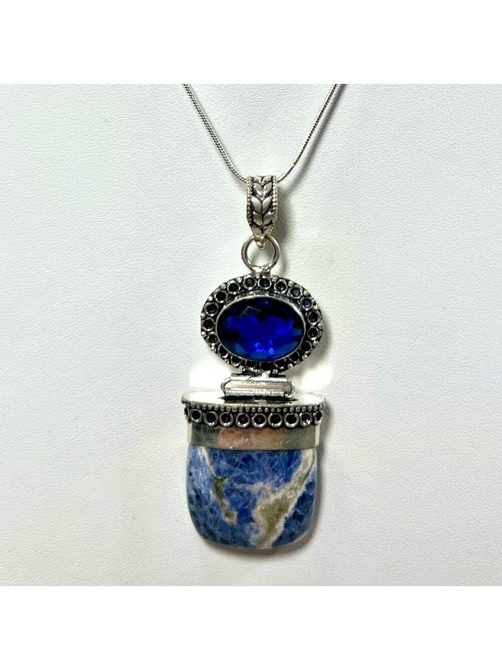 Sodalite 925 Gemstone Pendant